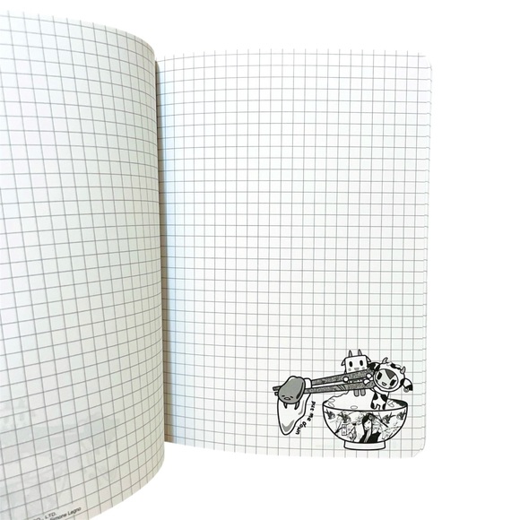 Tokidoki x Gudetama Graph Paper Notebook School Notepad Memo Cute Lazy Egg NEW - Picture 3 of 4